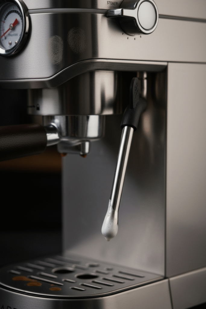 Best CASABREWS 20 Bar Espresso Machine: 2025 Review 2 CASABREWS 20 Bar Espresso Machine with pressure gauge and steam wand in modern kitchen