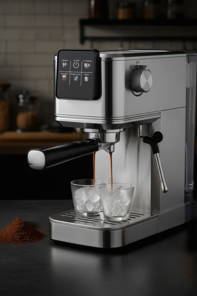 Best RELEXNOW Espresso Machine: Ultimate 2025 Review 1 RELEXNOW Espresso Machine with LCD touchscreen and cold brew function on kitchen counter