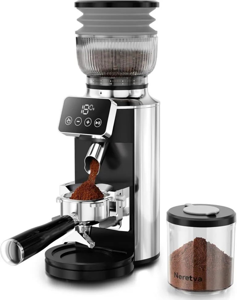 Neretva Burr Coffee Grinder Review – Professional 2-in-1 Espresso Grinder with 30 Settings & Anti-Static Design for Perfect Brews