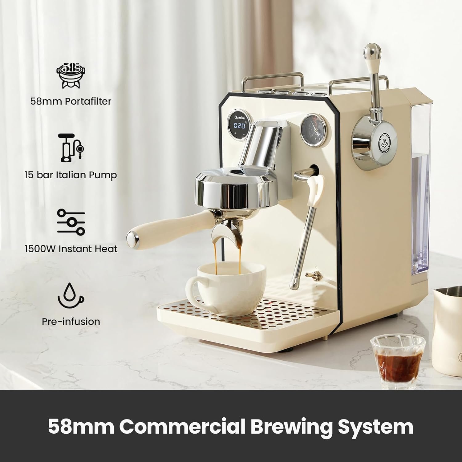 Gemilai Espresso Machine
