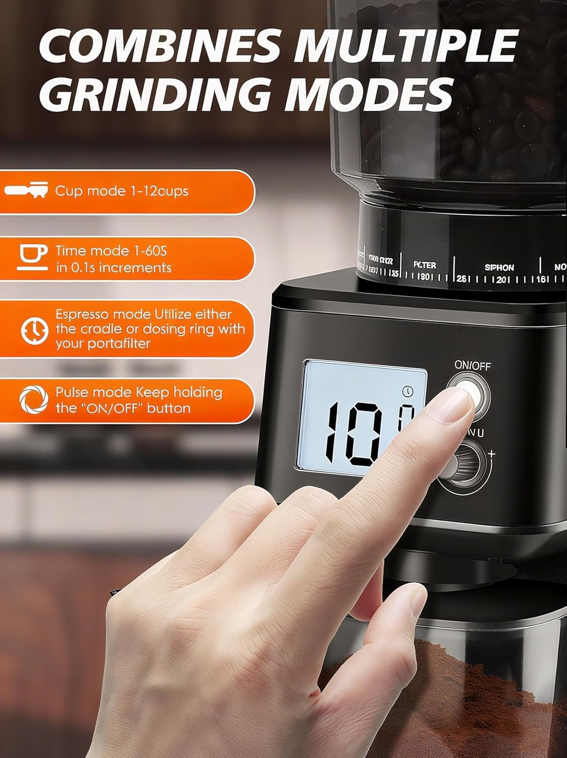 homtone espresso grinder