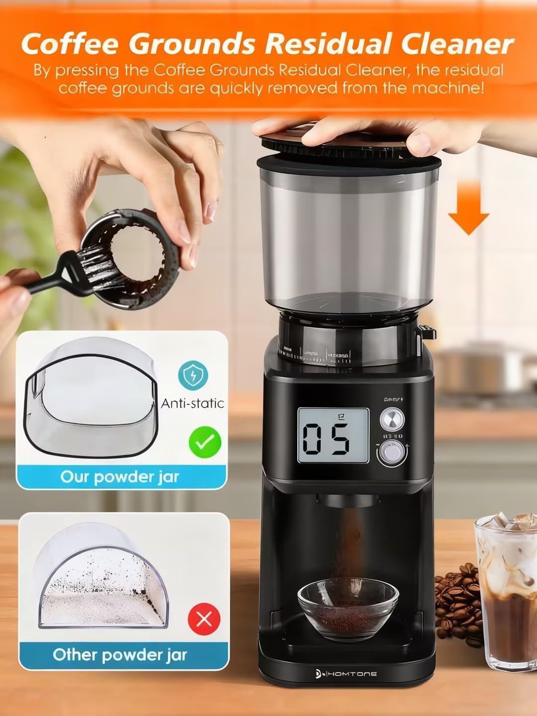 homtone espresso grinder