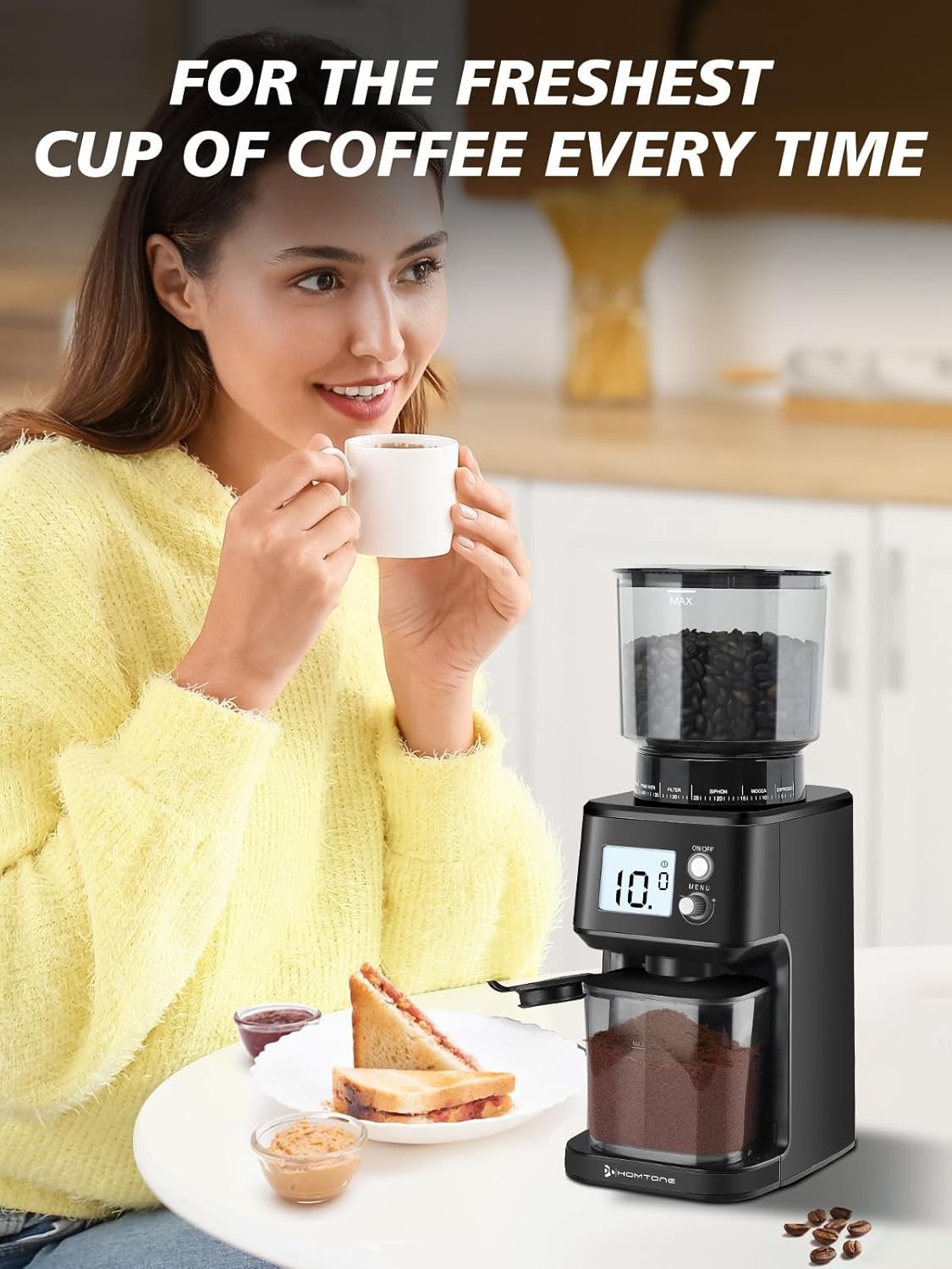 homtone espresso grinder