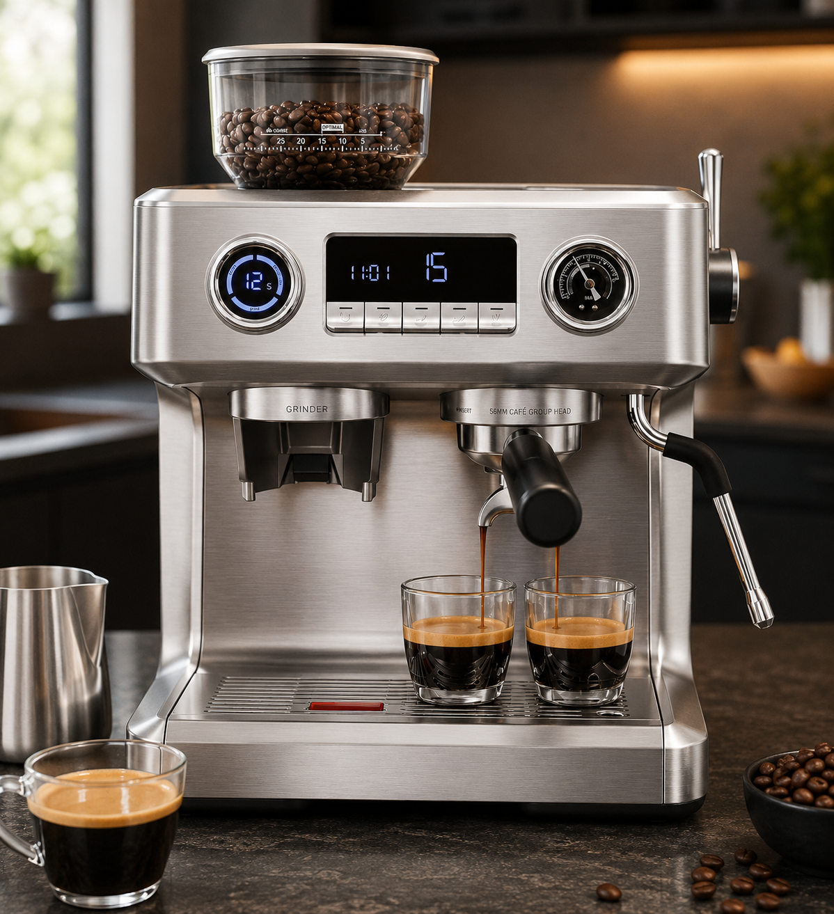 Best Espresso Machines with Grinder 2026: Top 4 All-in-One Picks 13 COWSAR 2026 dual boiler espresso machine with grinder