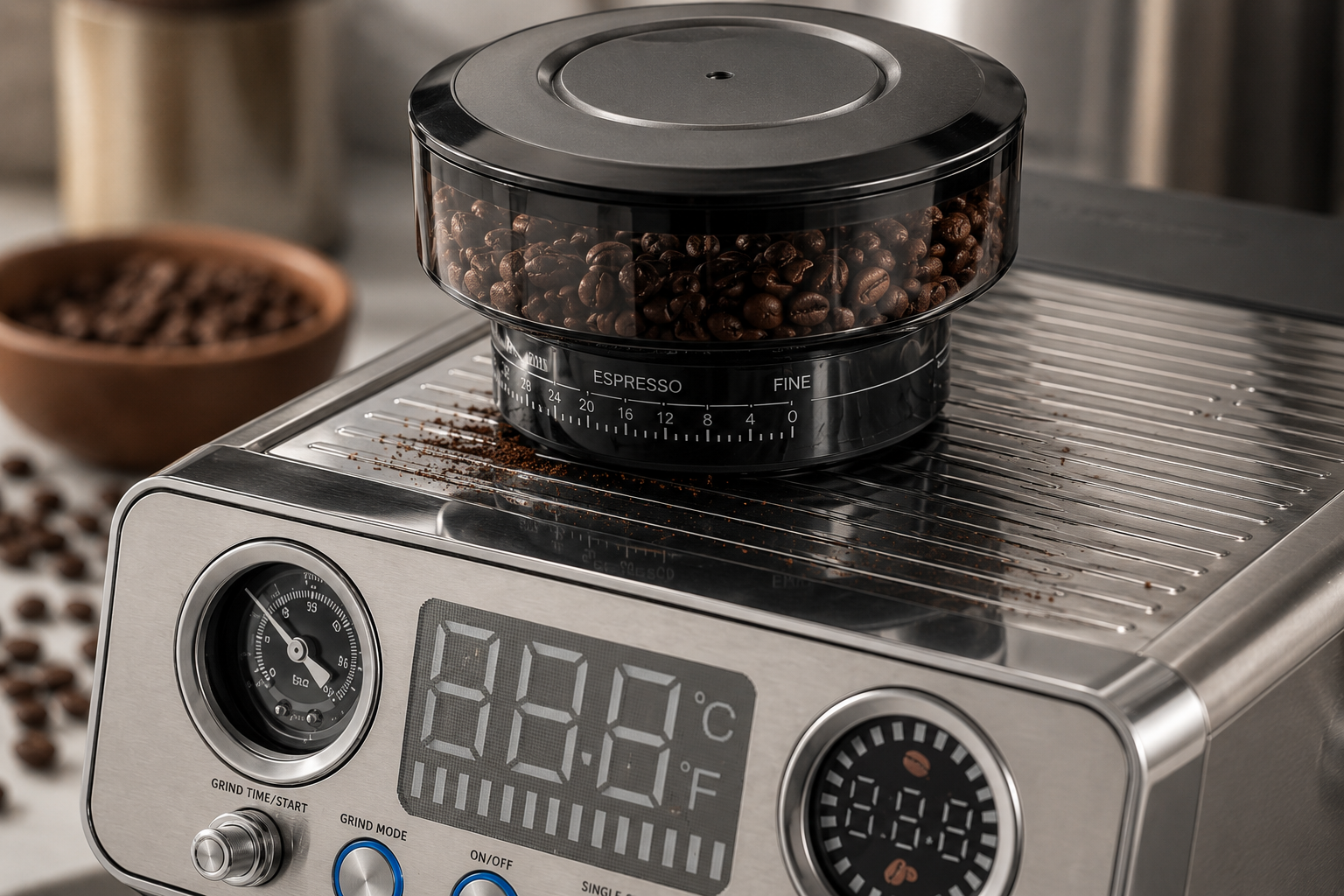 Best Espresso Machines with Grinder 2026: Top 4 All-in-One Picks 5 SHARDOR espresso machine built-in grinder with 45 grind settings