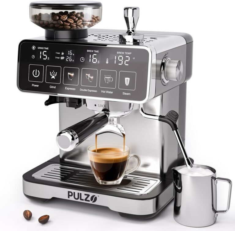 PULZO Espresso Machine with Grinder 20 Bar: 6 Best Features 4 71Bq5xBr WL. AC SL1500 coffeejournals